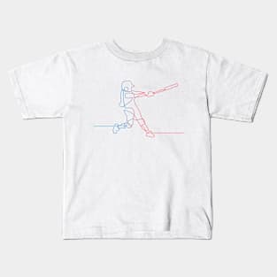 Line Art – Softball Batter Kids T-Shirt